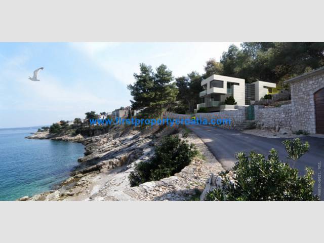 Land With A Project For A Villa By The Sea On Solta